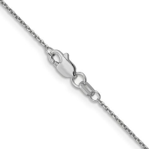 14KT Gold Diamond-Cut Cable Pendant Chain PEN-144