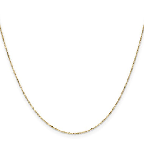 14KT Gold Cable Pendant Chain PEN41-18