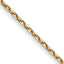 14KT Gold Cable Pendant Chain PEN41-18