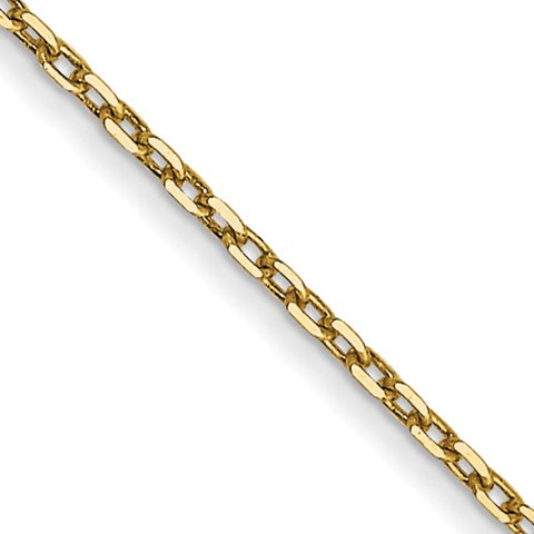 14KT Gold Cable Pendant Chain PEN41-18