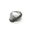 John Hardy JH Essential Pavé Crossover Ring, Sterling Silver, Gemstones