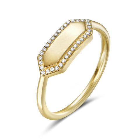 Bassali Alma 14k Yellow Gold Ring RG14856D