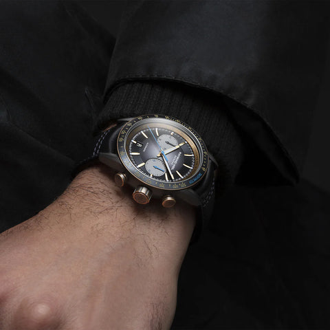 Raymond Weil freelancer bi-compax chronograph 43 mm, black dial 7780-TB3-20423