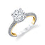 Sylvie Iconelle Micropavé Hidden Halo Two Tone Engagement Ring - Xandra S5020