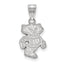 Sterling Silver University of Wisconsin Badger Medium Pendant