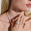 John Hardy Surf Two Finger Ring, Gold, Diamonds, Pearl RGGX895152DI