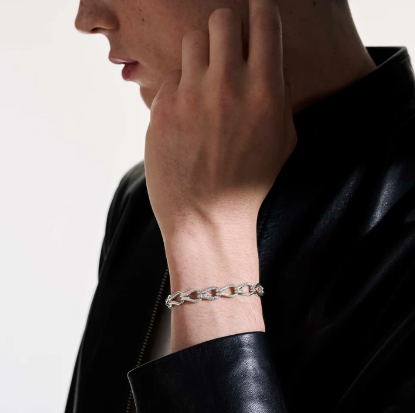 John Hardy Surf Bracelet, Diamonds 8.5MM