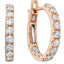 Oval Inside/Out Diamond Hoop Earrings