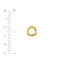 MIDAS Open Love Knot Stud Earrings on Post Back TM001487