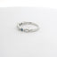WHITE GOLD BLUE SAPPHIRE SCALLOPED RING 201-00356