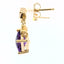 14KT YELLOW GOLD AMETHYST EARRINGS 210-03271
