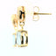 14KT YELLOW GOLD AQUAMARINE EARRINGS 210-03272