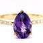 14KT YELLOW GOLD AMETHYST RING 200-04238