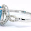 14KT WHITE GOLD BLUE TOPAZ RING 200-04240