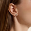 John Hardy Wildflower Stud Earrings, Sterling Silver Billie EIlish and FINNEAS Collaboration EB43055