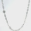 18KT WHITE GOLD ROUND DIAMOND STATION NECKLACE 165-00495