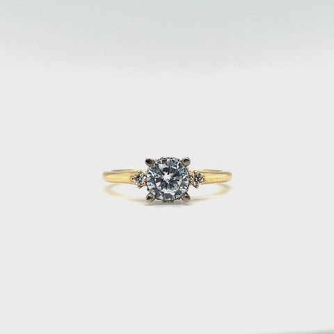Lily 3-Stone Diamond Engagement Ring