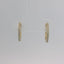 14K Yellow Gold Diamond Huggie Earrings