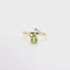 YELLOW GOLD PERIDOT AND DIAMOND RING 200-04184