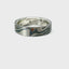6MM STERLING SLIVER AND PALLADIUM 500  MOKUME GANE RING WITH FLUSH SET CHAMPAGNE DIAMONDS 675-00192