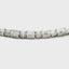 18KT WHITE GOLD ROUND AND EMERALD CUT DIAMOND LINE NECKLACE 165-00497
