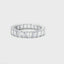 18KT WHITE GOLD 4.48CTW EMERALD CUT ETERNITY BAND KR30842EM-4.25CT-VJ