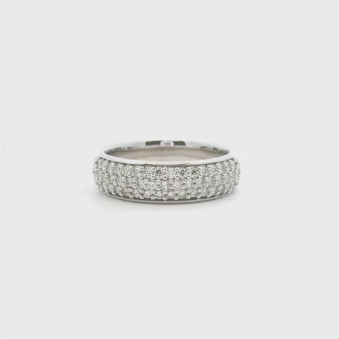 White Gold Pave Diamond Ring 110-06392