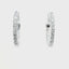 14KT WHITE GOLD 1CTW ROUND DIAMOND INSIDE/OUT HOOPS KE35360-1CT