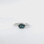 14K White Gold London Blue Topaz and Diamond Ring