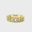 14KT YELLOW GOLD DIAMOND CHAIN-LINK DESIGN RING 130-01715