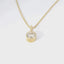 14K Yellow Gold Bezel-Set Natural Diamond Pendant