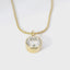 14K Yellow Gold Bezel-Set Natural Diamond Pendant