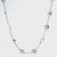 18KT WHITE GOLD MIXED SHAPE DIAMOND STATION NECKLACE 165-00493