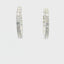 14KT WHITE GOLD 2CTW ROUND DIAMOND INSIDE/OUT HOOPS KE35360-2.00CT-VJ
