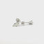 14K White Gold Marquise Diamond Stud Earrings