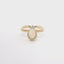 YELLOW GOLD OPAL AND DIAMOND HALO RING 200-04180