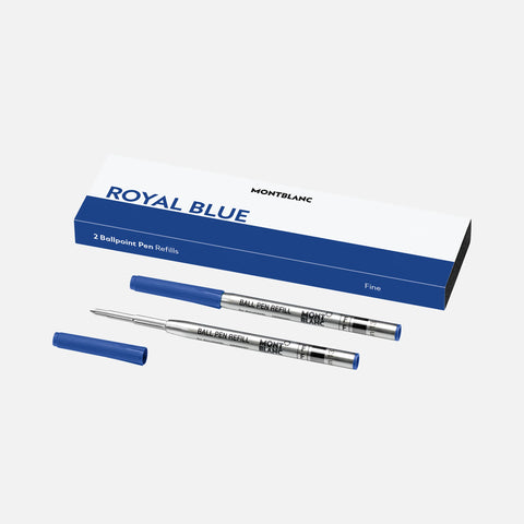 Montblanc Ballpoint Refills Medium, Royal Blue MB128214