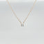 14k Yellow Gold Round Diamond Solitaire Necklace