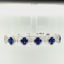 18K White Gold 11.10CTW Sapphire and Diamond Bracelet