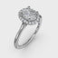 Fana Oval Cut Halo Engagement Ring 3043
