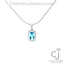 1.60ct Aquamarine & Diamond Pendant