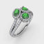 Emerald and Diamond Ring Multi Stone R1664E