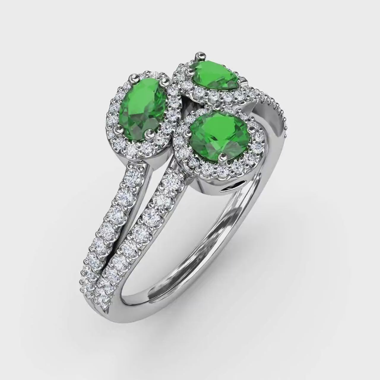 Lab Certified Zambian Emerald Ring 6.25 Ratti Green Panna Ring Gemstone  with Certificat Panchdhatu Gold Plated