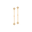 MIDAS 14k Yellow Gold Diamond Stars Dangle Earrings MF033302