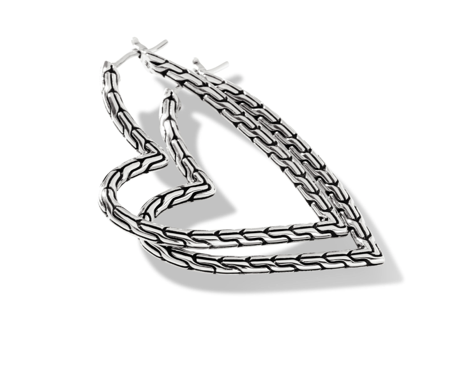 John Hardy Manah hoop earrings - Silver