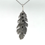 0.94ctw Diamond Fashion Feather Necklace