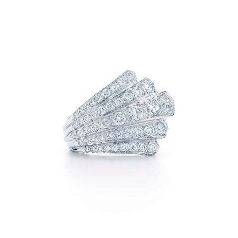 KWIAT Cascade Ring with Diamonds R-17634-0-DIA-18KW