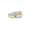 KWIAT Orbit Stacked Ring with Diamonds R-30194-0-DIA-18KTT