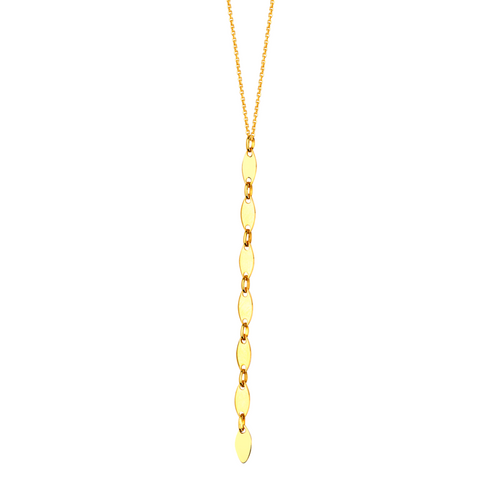 MIDAS 14k Gold Marquise Link Drop Necklace MF031507