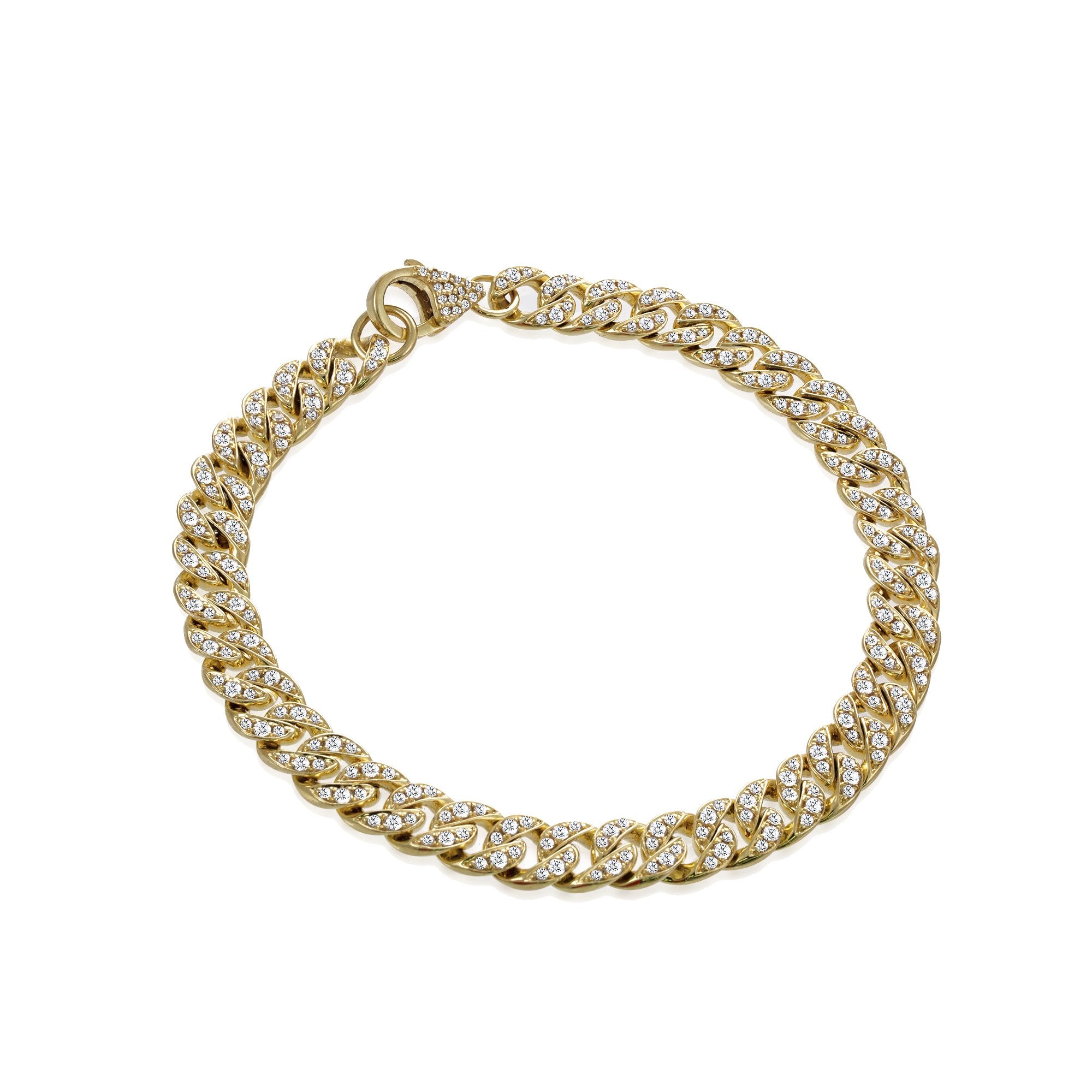 Tsavorite Garnet and Diamond Bracelet in 14K Yellow Gold | Gem Shopping  Network Official